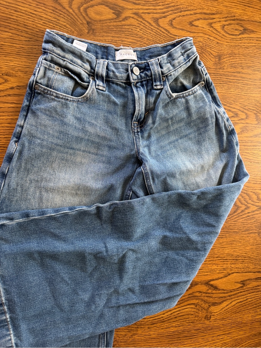 PacSun Women’s Sloane Ultra Baggy Size 22 Blue Denim - Picture 7 of 7